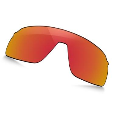 Imagem de TRUSHELL Lentes de reposição polarizadas para óculos de sol Oakley Sutro Lite S OO9496 34 mm vermelho fogo - Polarizado