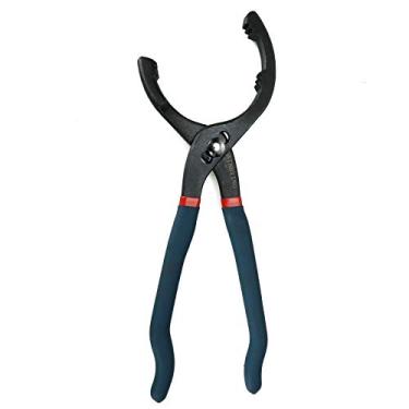 Imagem de ATNHYING Alicate de filtro de óleo de 30 cm, chave inglesa de filtro de óleo ajustável, ferramenta universal de remoção de filtro de óleo que não escorrega para filtros de motor, conduíte, encaixes, cabeça reta