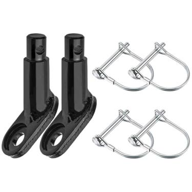 Imagem de Engate de reboque de bicicleta, acoplador de reboque de carga para bicicleta | Gancho de absorção de choque de liberação rápida para passeios com cães, ciclismo, caminhadas, acampamento