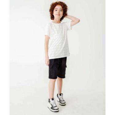 Imagem de Bermuda Juvenil Moletinho Cargo Marisa Tam 10 a 16-05331, 10, Preto