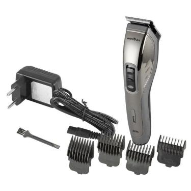 Imagem de Máquina de Cortar Cabelo Britânia BCR20SG | 3W, Sem fio, Cinza, Bivolt