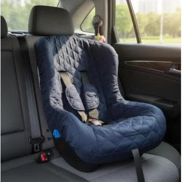 Imagem de Capa para Cadeirinha de Carro Bebê Menina Menino com Protetor de Cinto