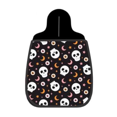 Imagem de Lixeira De Carro Organizador Lixinhocar Caveiras Olhos Estrelas Preto