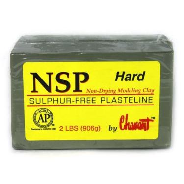 Imagem de Chavant NSP Hard - 2 Lbs. Professional Oil Based Sulfur Free Sculpting Clay - Green
