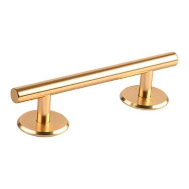 Imagem de KiBcsLic Trilho para fingerboard de treinamento, rampa de movimento para ponta dos dedos em metal sólido premium, ótimo acessório criativo para lembrancinhas, Ouro Redondo