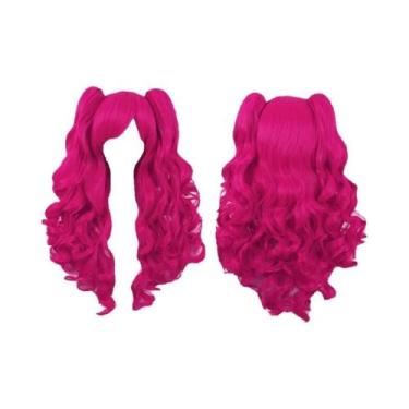 Imagem de Peruca De Cosplay Pinkie Pie Anime My Little Pony PP Pinkamena Diane R