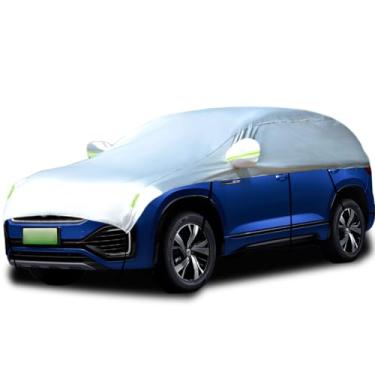 Imagem de Guuffe Capa para metade do carro para para-sol, metade do carro, capa de neve, impermeável, universal, 210D com algodão (SUV)