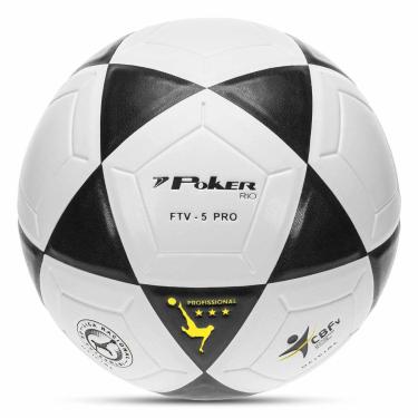 Imagem de Bola Futevolei Poker Rio Vulcanizada Amarela Preta-Unissex