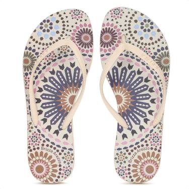 Imagem de Chinelo Brizza Arezzo Estampa Color Off White - Feminino-Feminino