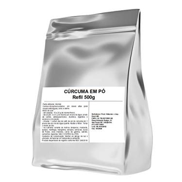 Imagem de Cúrcuma em Pó Pura, Refil 500g, Sem Glúten, Curcuma Longa, Vegano, Tempero Natural para Culinária
