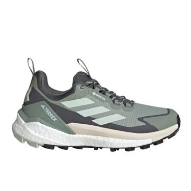 Imagem de adidas Tênis feminino para caminhada Terrex Free Hiker 2 Gore-tex, Verde prata/verde linho/cinza, 37