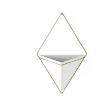 Imagem de Vaso De Parede Trigg Branco Grande - Umbra