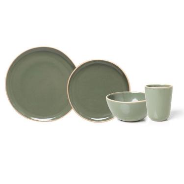 Imagem de Jogo Copa E Cia 16 Peças Vivant Em Cerâmica Sálvia