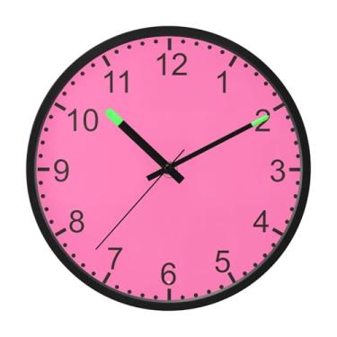 Imagem de ODAWA Relógio de parede LED digital vermelho Spinel 30 cm relógios de parede decorativos operados por bateria