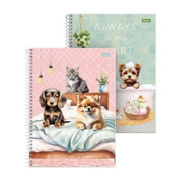 Imagem de Caderno Espiral Universitario Capa Dura 15M Foroni Furfriends 2X240fls