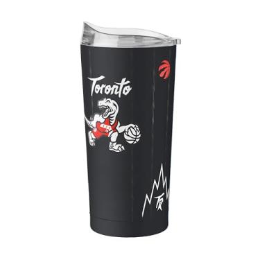 Imagem de FANMATS Copo de aço inoxidável NBA Toronto Raptors City Edition 590 ml – Acabamento em pó de parede dupla isolado e durável - Design City Edition, mantém as bebidas quentes e frias por horas