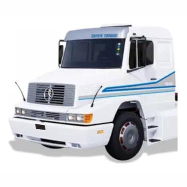 Imagem de Kit Faixa Compatível Com Mb 1941 Super Torque Adesivo Caminhão Completo