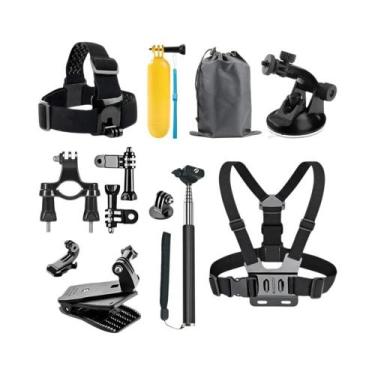 Imagem de Conjunto De Acessórios Para Montagem GoPro Hero 13 12 11 10 9 8 7 6 5 