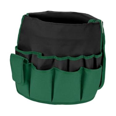 Imagem de Ｂｅｓｇａ Bolsa organizadora para ferramentas de jardinagem, ideal para guardar ferramentas como tesouras, Preto Verde