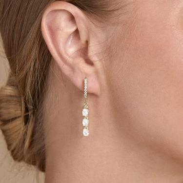 Imagem de Brinco feminino, pulseira de ouro de camada delicada empilhável para mulheres, joias da moda | Presente de festa, banhado a ouro 14K, standard, Latão, Sem pedra preciosa