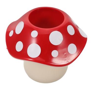 Imagem de LALAFINA Porta-canetas de cogumelo, organizador de pincéis de maquiagem, multifuncional, copo de cogumelo para casa, quarto, escritório