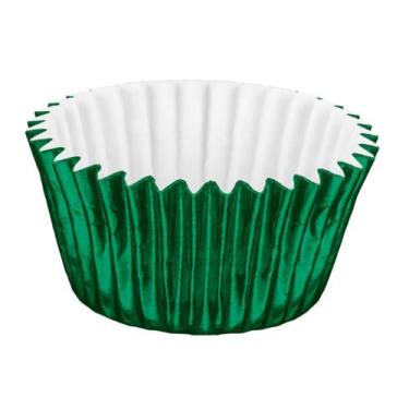 Imagem de Forminha de papel laminada n4 com 50 unidades bax, Verde