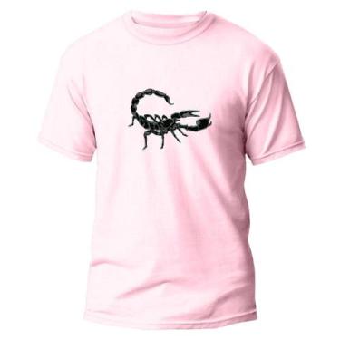 Imagem de  Camiseta Basica Algodão Premium Estampa Digital Signo - Pavesi, Rosa,