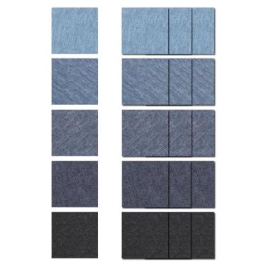 Imagem de YELARXI Remendos de ferro para roupas, remendo de reparo de tecido jeans - adequado para acampamento ao ar livre - barraca - roupas - jeans - sofá - chapéu - decoração faça você mesmo) forma quadrada