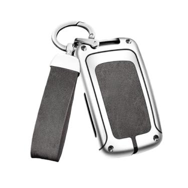 Imagem de Capa de couro para chave remota de carro, compatível com Lexus IS250 IS300C RX270 450h GX CT200H GX400 GX460 ES240 350 LS460 GS300 460h ES300h(C-silver grey ring)