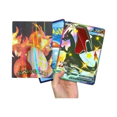Imagem de Cartas Pokémon Oversized 21x15cm, Pacote Vstar Jumbo, Cartas Raras Em 