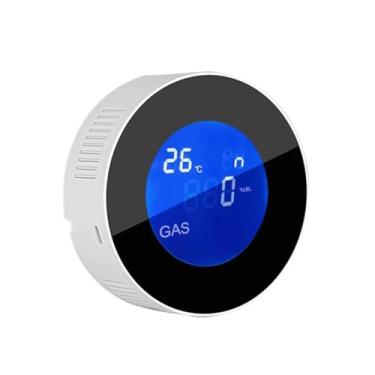 Imagem de Detector de Vazamento Gás da Cidade WIFI Alarme Combustível Alta Precisão Prevenção Desastres Residenciais Envio Alerta para Smartphone Dispositivo Re