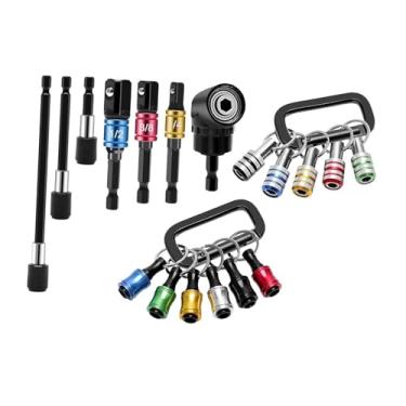 Imagem de MotiveTech Chaveiro Porta-Brocas Adaptador para Soquetes de Furadeira de Impacto Multifuncional em Liga Metálica com Encaixe Hexagonal Rápido de 1/4" -