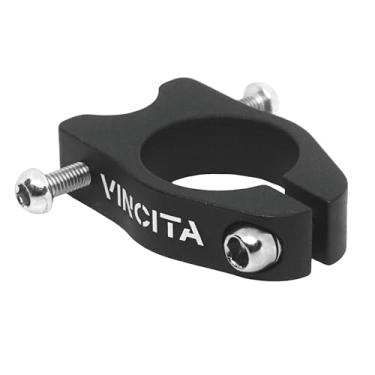 Imagem de Grampo de assento de liberação rápida especializado e leve Vincita para fixação da operadora (27,2 mm/31,8 mm) para mountain bikes, BMX e bicicletas de estrada, Preto, For seatpost diameter: 27.2mm