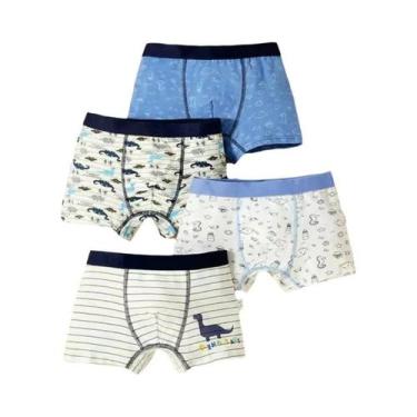Imagem de Cuecas De Algodão Para Meninos Com Estampa De Carro, Shorts De Underwe