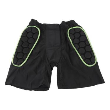 Imagem de Generic Shorts Acolchoados Protetores, Calções Acolchoados de Patinação Confortáveis ​​respiráveis ​​absorção de Choque Engrossados ​​para Skate para Esqui (L)