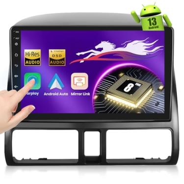 Imagem de Atualização de rádio automotivo Octa-Core para Honda CRV (2002-2006), Android 13 Car Stereo 9 polegadas 1280 * 720 tela sensível ao toque com Carplay sem fio e Android Auto, WiFi 5G, DSP embutido