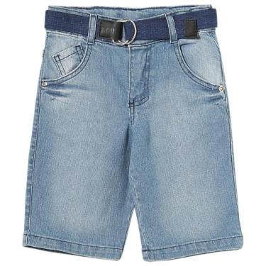 Imagem de Shorts infantil Look Jeans Delavê Jeans Masculino-Masculino