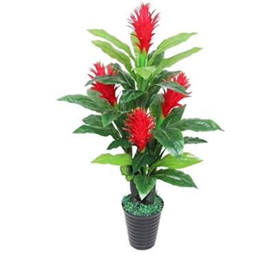 Imagem de Plantas falsas, planta artificial, árvore artificial em vaso, grande planta falsa compatível com interior, exterior, casa, jardim, escritório, decoração, plantas artificiais, interior externo, 170 cm