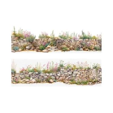 Imagem de Adesivos De Parede De Flores PET 50mm X 2m Journamm DIY Scrapbooking D