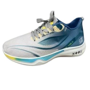 Imagem de Tenis Esportivo Masculino New Pro Fast Corrida Branco e Azul - LTXD, B