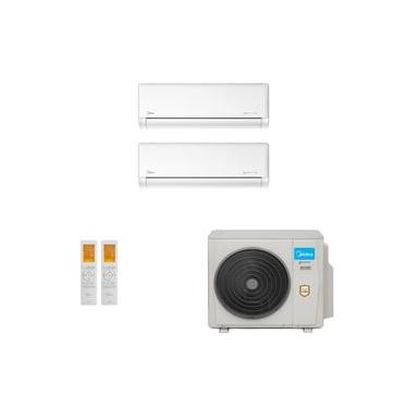 Imagem de Ar-Condicionado Multi Split Inverter Midea 18.000 (2x Evap HW 9.000) Quente/Frio 220V