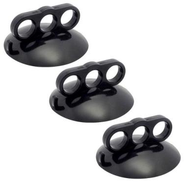Imagem de 3 Ventosas Garra 3 Dedos PVC Preta 110mm Martelinho De Ouro - H Plásti