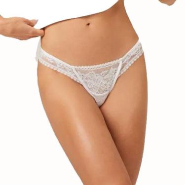 Imagem de Calcinha Fio Dental Rendada Liebe 501746 Wishes, Branco, M