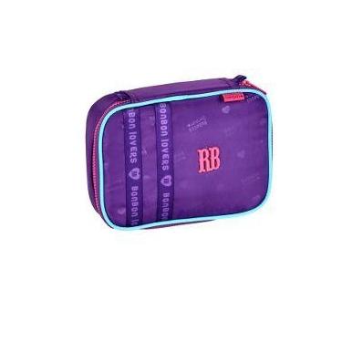 Imagem de Estojo Simples Escolar Feminino Rebecca Bonbon Roxo