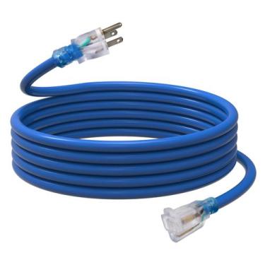 Imagem de Cabo de extensão externo EP 15 pés 12/3 SJTW 1875W 15A 125V azul