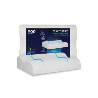 Imagem de Travesseiro Cervical Comfort Viscoelástico D40 48X68cm - Nap Branco