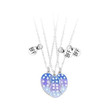 Imagem de Colar Com Pingente Magnético De Lantejoulas Coloridas Para Melhores Am