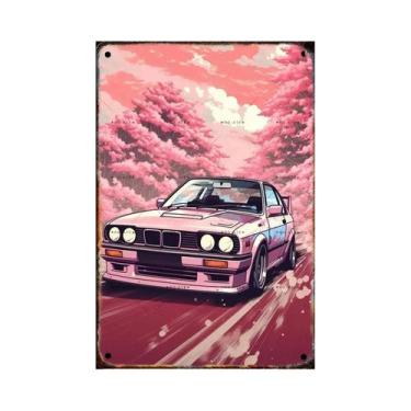 Imagem de Placa De Metal Vintage Com Tema De Carro Lendário, Arte Em Ferro Para 