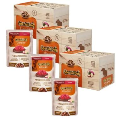 Imagem de Combo 3 Caixa Special Dog Ultralife Sachê Adultos Sabor Carne - 100g