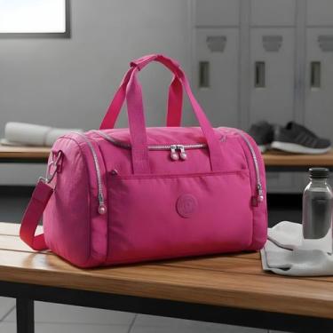 Imagem de Bolsa Feminina Fitness Impermeável Desing Moderno Espaçosa Cor:Café - 